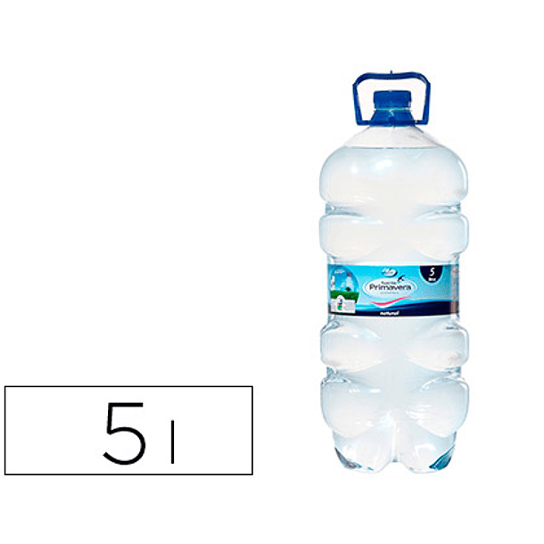 Agua mineral natural fuente primavera garrafa de 5l