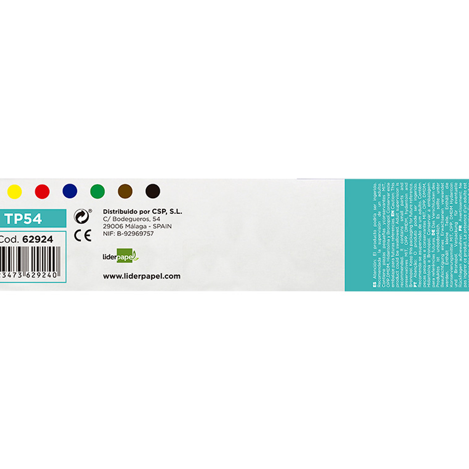 Guache liderpapel escolar 40 ml 7 cores sortidas + pincel 5