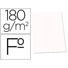 Classificador gio de cartolina folio branca pastel 180 g/m2