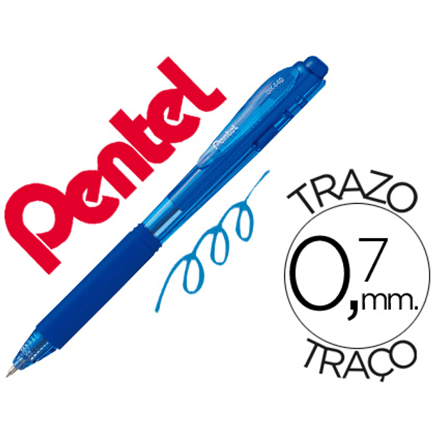 Esferografica retratil pentel bk440 azul 1