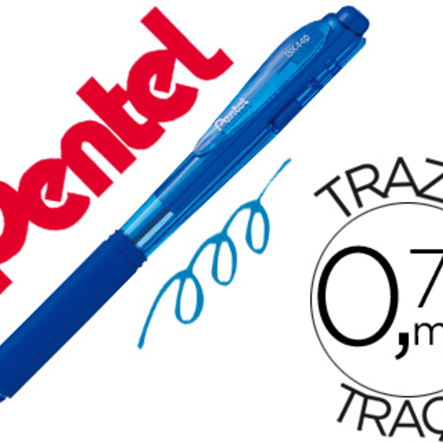 Esferografica retratil pentel bk440 azul 1