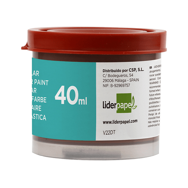 Guache liderpapel escolar 40 ml castanho 2