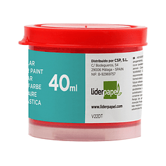 Guache liderpapel escolar 40 ml vermelho