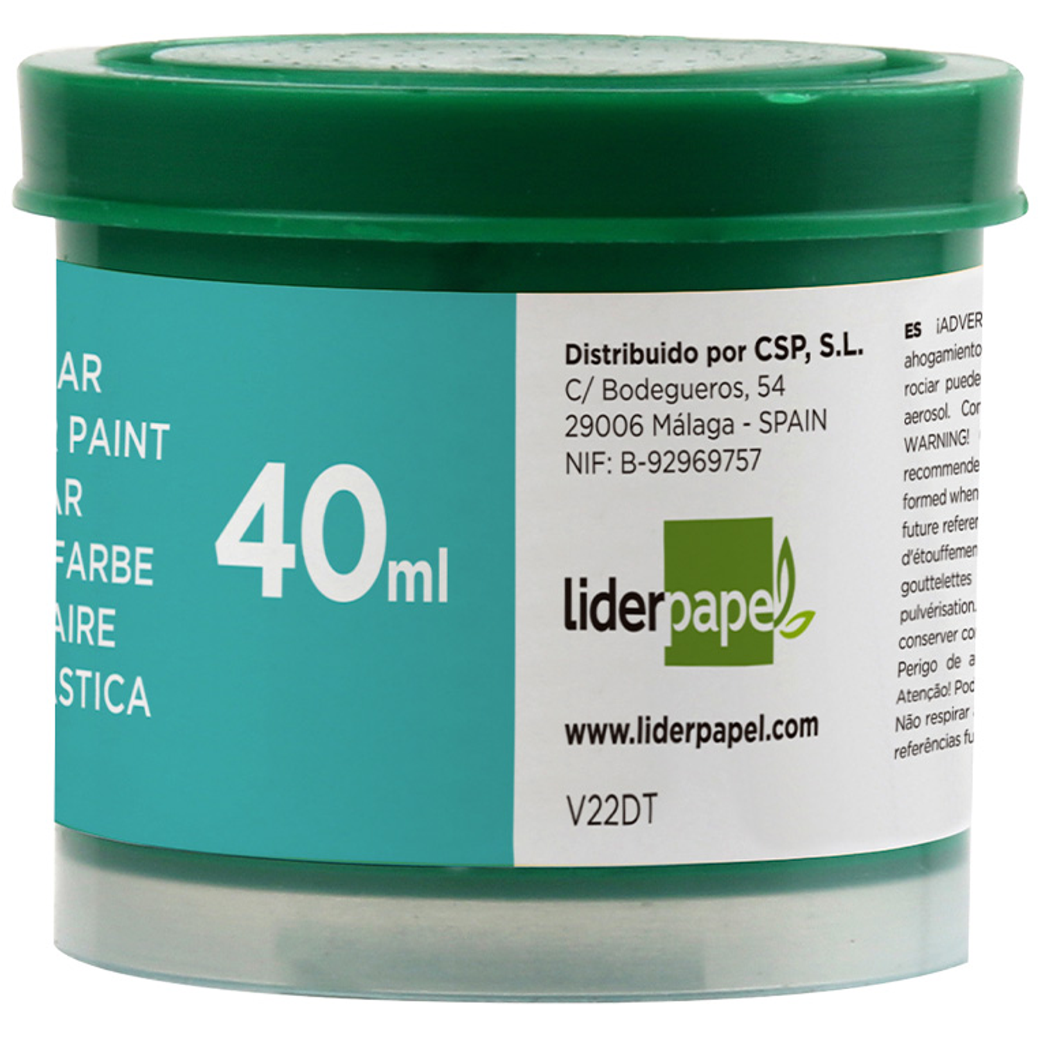 Guache liderpapel escolar 40 ml verde 2