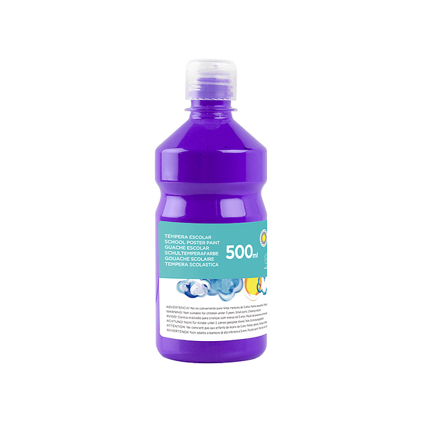 Guache escolar liderpapel 500 ml violeta 1