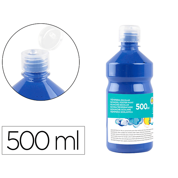 Guache escolar liderpapel 500 ml azul marinho 1