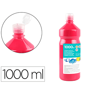 Guache escolar liderpapel 1000 ml magenta