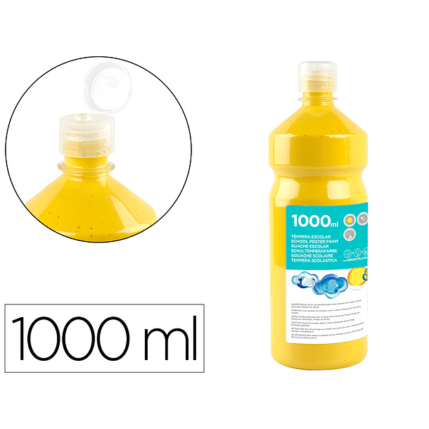 Guache escolar liderpapel 1000 ml amarelo primario 2