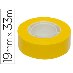 Fita adesiva apli 33 mt x 19 mm cor amarelo