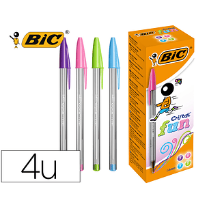 Esferografica bic cristal large fashion caixas de 20 unidades cores sortidas