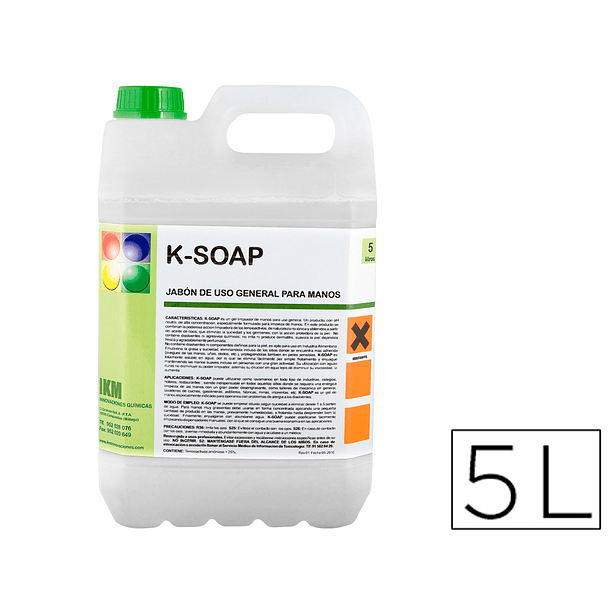 Gel para limpeza de maos 5 l 1