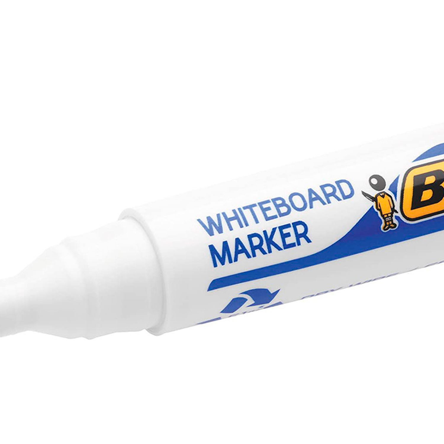 Marcador bic velleda para quadro branco cor azul ponta redonda 1,3 mm 4