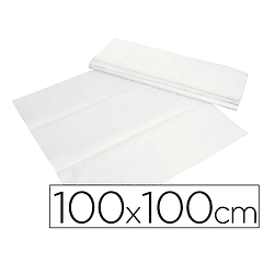 Toalhetes de papel branco em folhas 100x100 cm caixa de 400 unidades