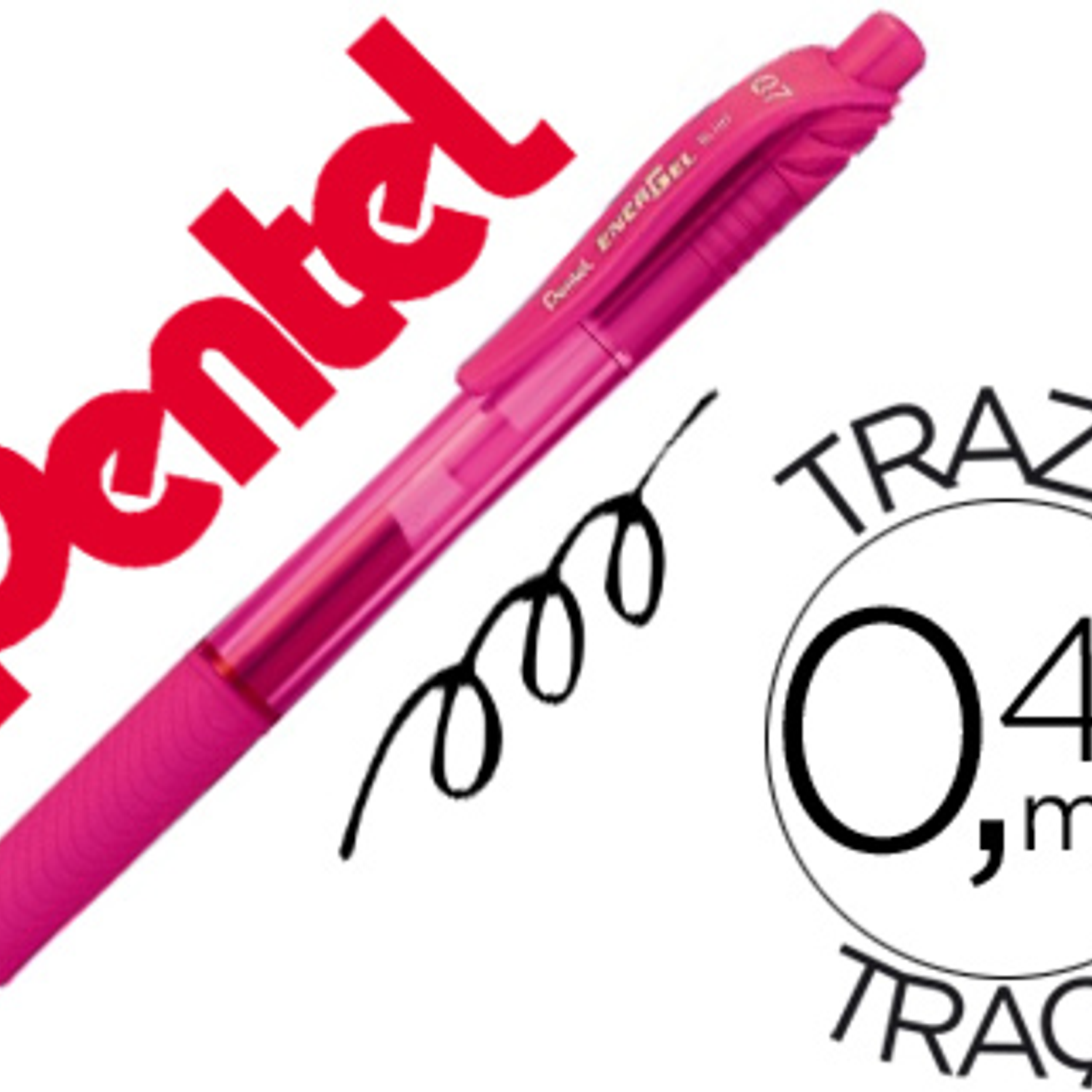 Roller pentel energel bl107 0,7mm rosa 1