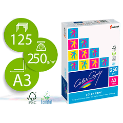 Papel color copy brilhante din a3 125 folhas 250 gr