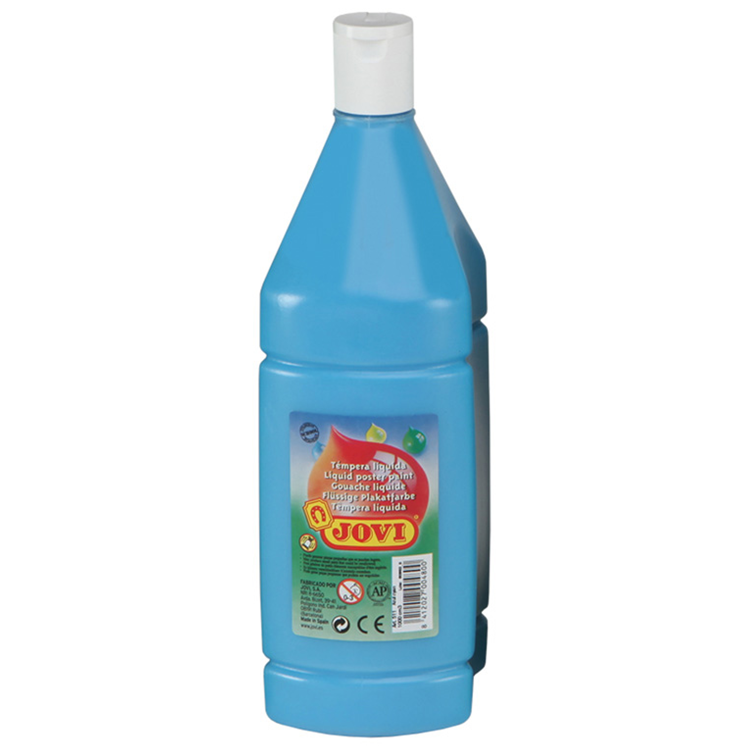 Guache liquido jovi 1000 ml azul cyan 2