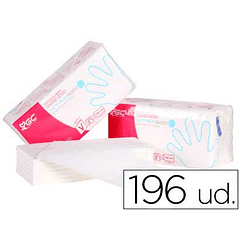 Toalhete de papel para maos ecologica 20x23 cm 2 folhas pack com 196 unidades