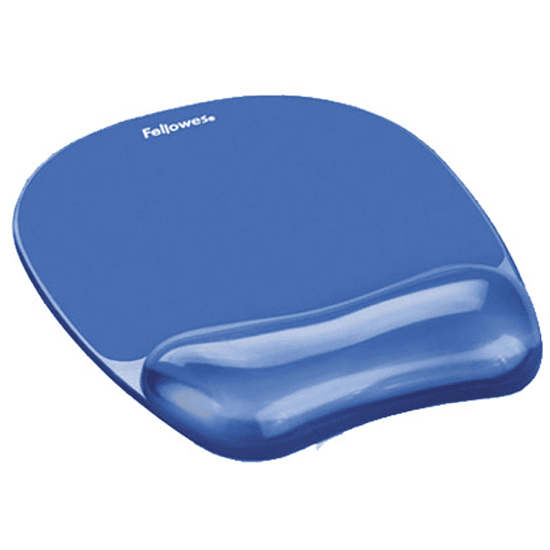 Tapete para rato fellowes azul com apoio de pulsos de gel 1