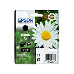 Tinteiro epson t1801 preto expression home xp-102 xp-205 xp-305 xp-405 capaciidad 175 pag