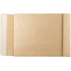 Envelope liderpapel bolsa folio especial castanho 280x365x50 mm fole tira de silicone pack de 50 unidades