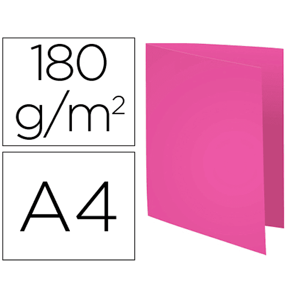 Classificador exacompta em cartolina reciclada din a4 fucsia 170 gr 1