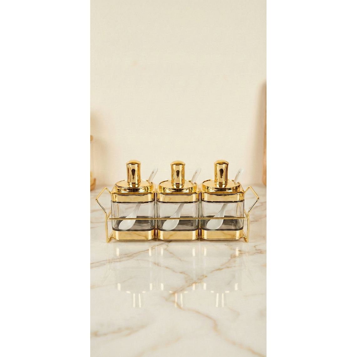 Set Especiero Trío Gold Luxury 1