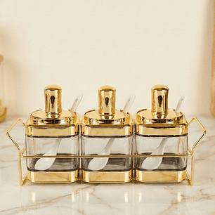 Set Especiero Trío Gold Luxury