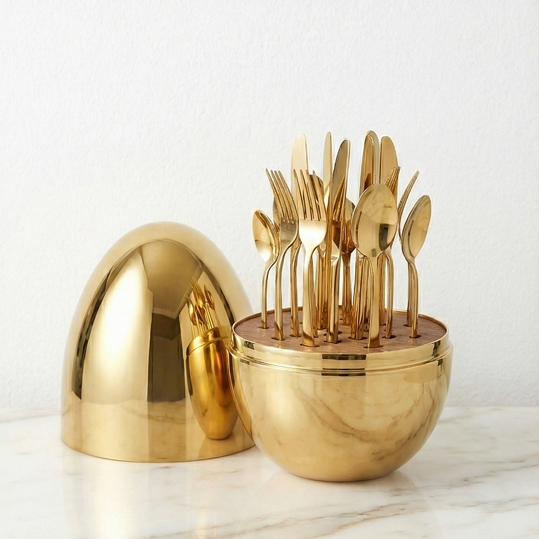 Set de Cubiertos Gold 1