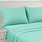 Sábanas lisas Aqua Marine 2 Plazas. - Miniatura 1