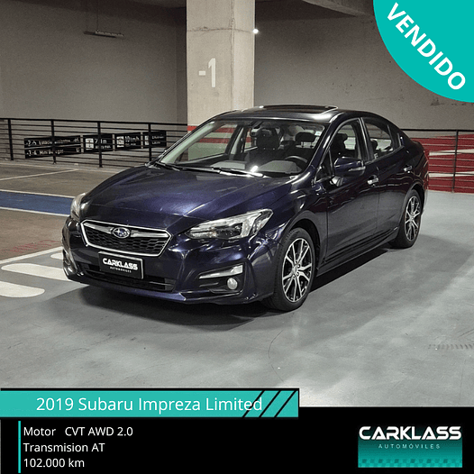 Subaru Impreza Limited CVT AWD 2.0 – Año 2019 1