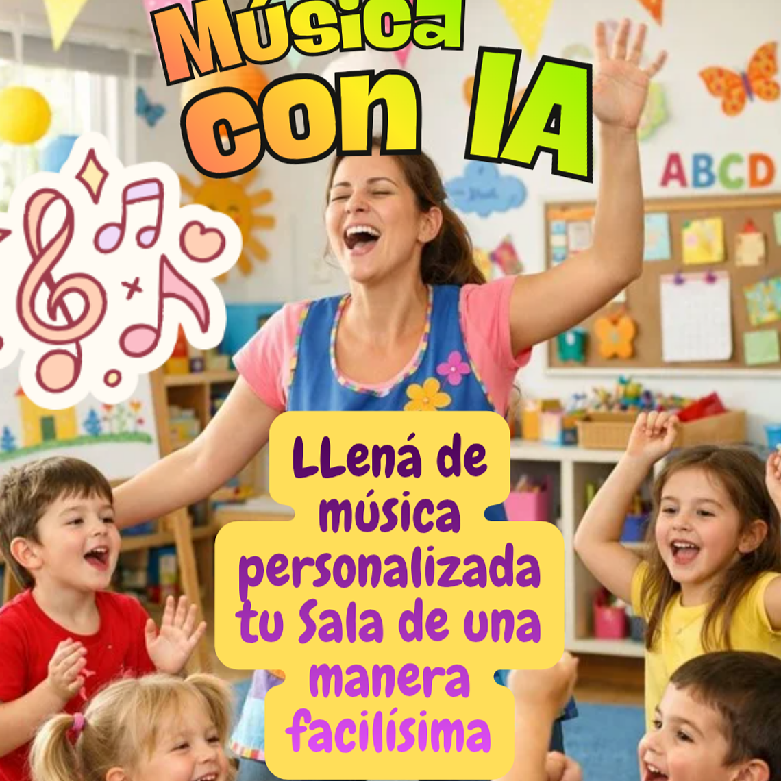 Crea música con IA - Nivel Inicial / Preescolar 1