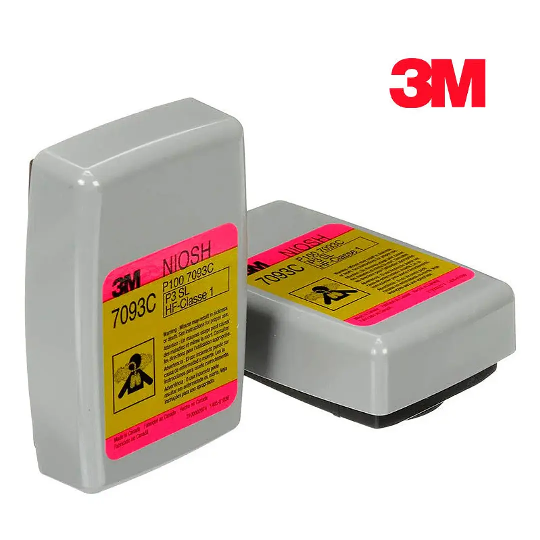 Filtro 3M 7093C (P100) compatible con respiradores 7500, 7800, FX FF 400 Y serie 6000 de 3M 2