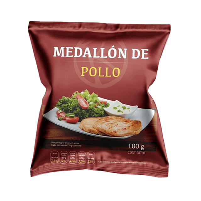 Medallon de Pollo Flow Pack Caja 3 kg