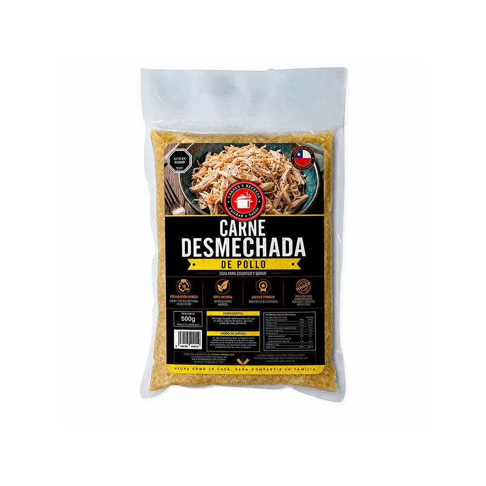 Carne Desmechada de Pollo 🍗✨ 1