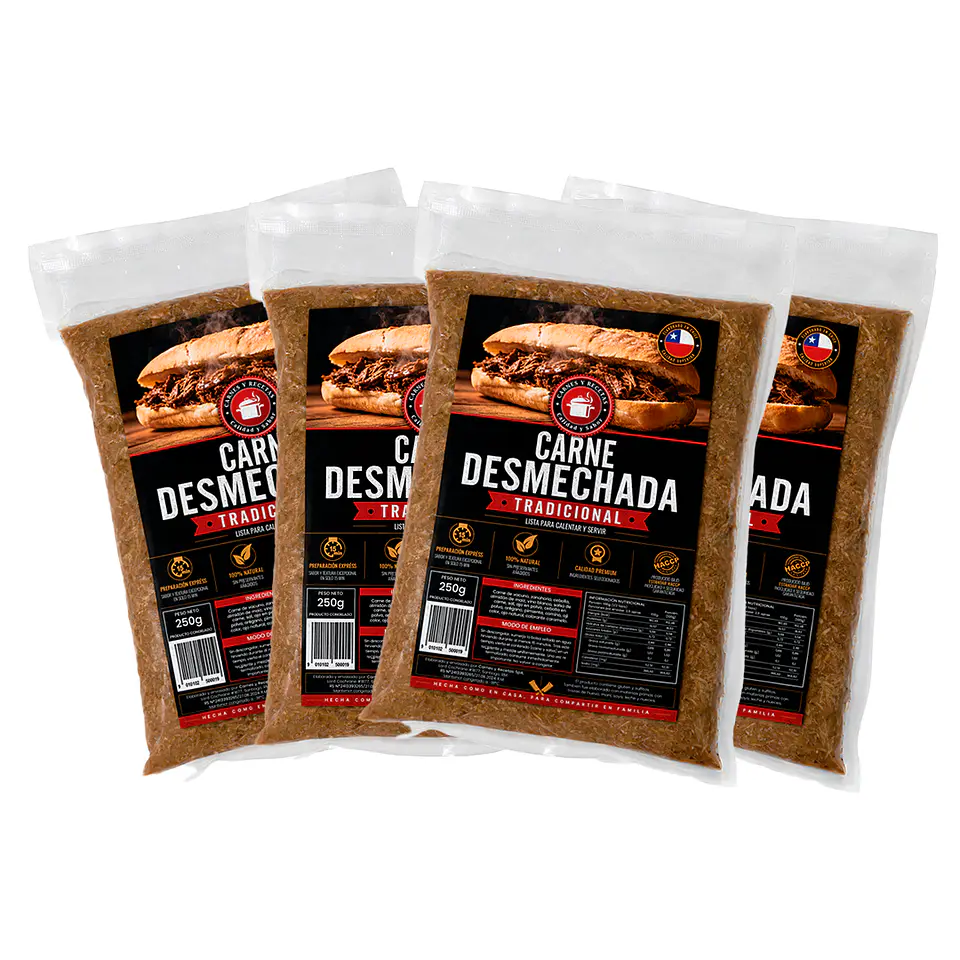 Pack Mechada Práctica (4x250g) 🥩💡 1