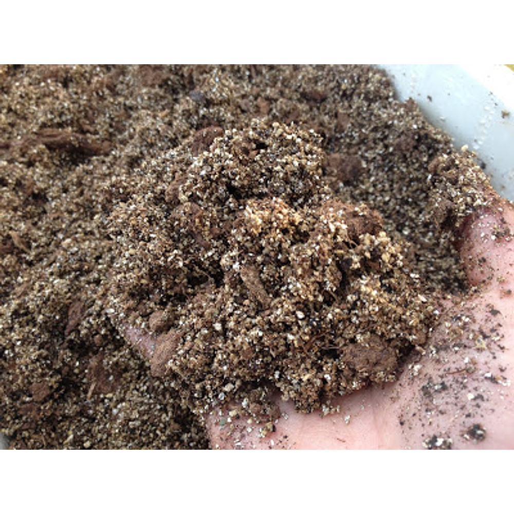Turba rubia mezclada con arena