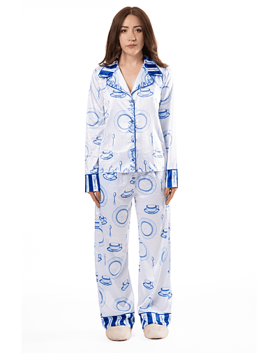 Pijama “Vajilla Azul Atlántico”