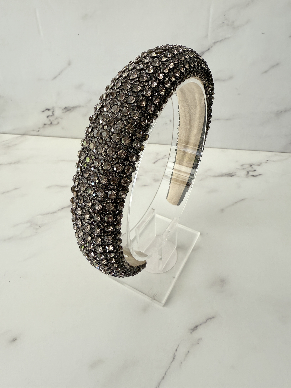 Diadema Shine Cristal Gris 1