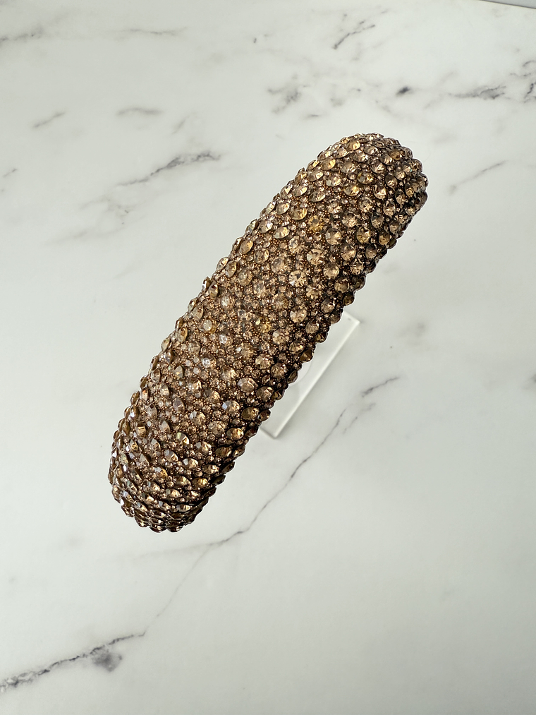 Diadema Shine Cristal Cobre 2