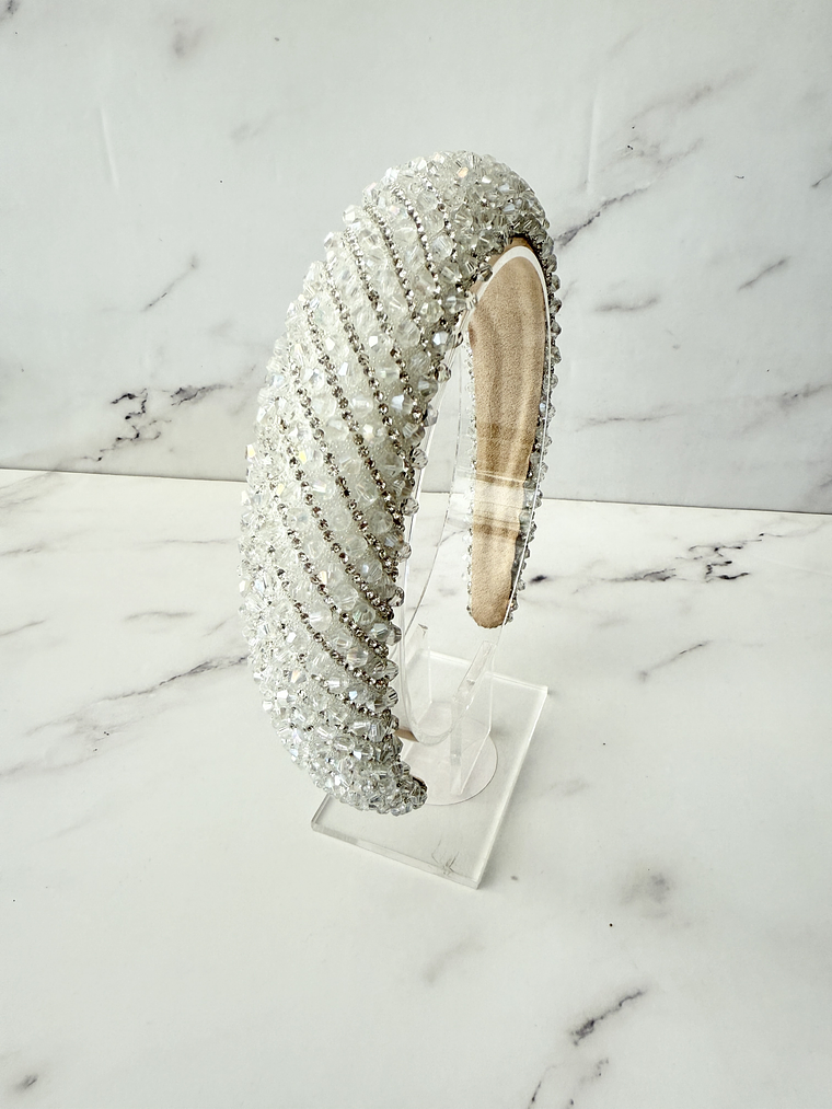 Diadema Shine Cristal Blanco 1