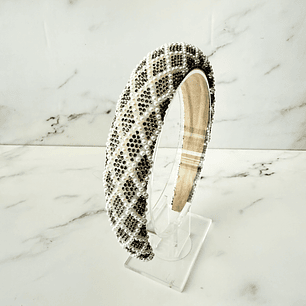 Diadema Shine Cristal y Perlas
