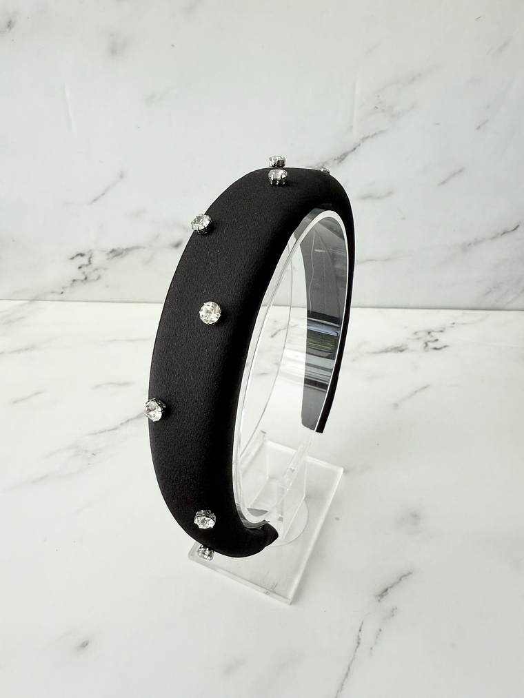 Diadema Black con Strass 1