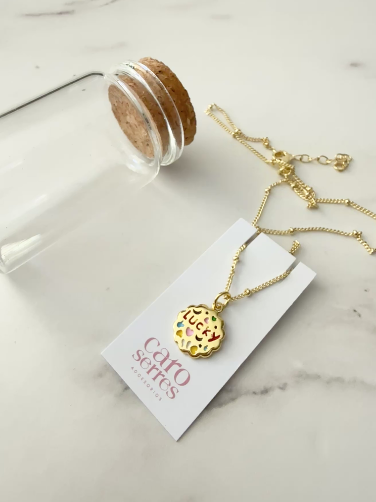 Cadena Charm Lucky Love Reversible 1