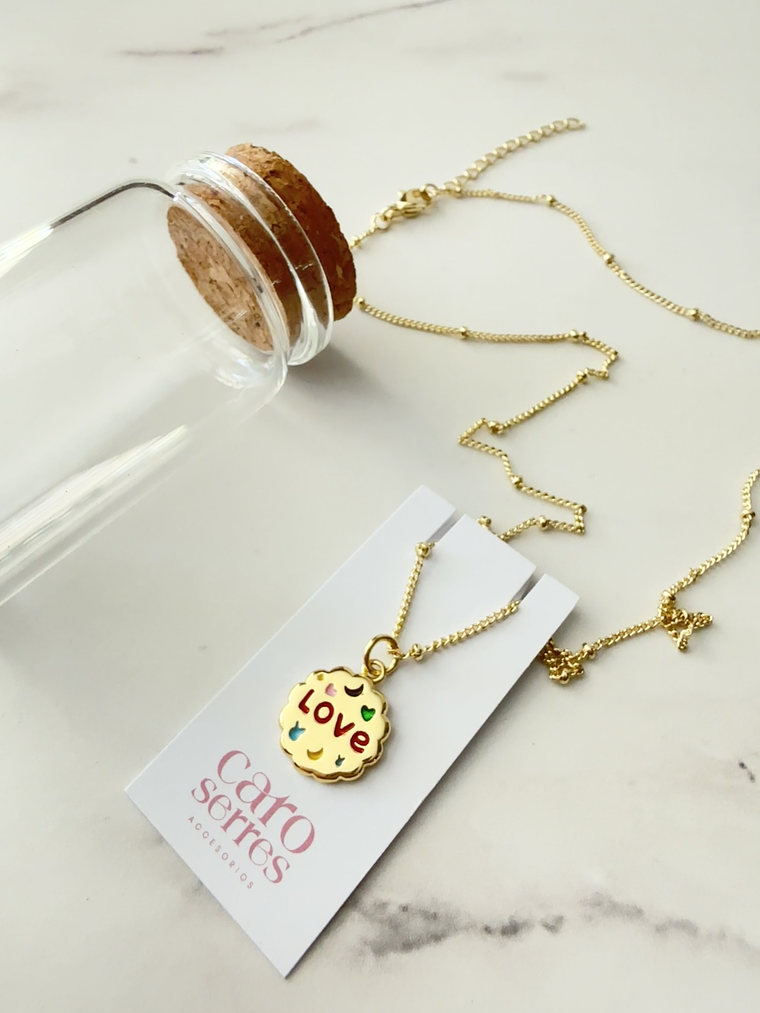 Cadena Charm Lucky Love Reversible 2