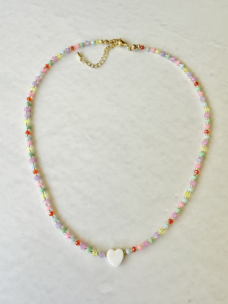 Cristal Corazón Nácar - Summer 1