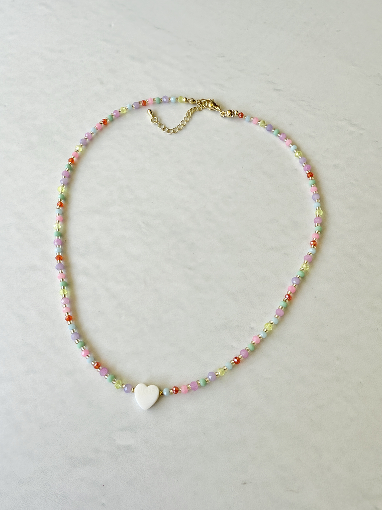 Cristal Corazón Nácar - Summer 2