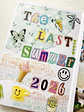 Set 2 Láminas de Stickers de Letras — Collage  - Miniatura 3