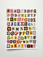 Lámina de Stickers de Letras - Collage Retro - Miniatura 1