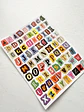 Lámina de Stickers de Letras - Collage Retro - Miniatura 2