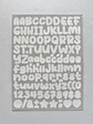 Lámina de Stickers de Letras - Unicolor - Miniatura 2